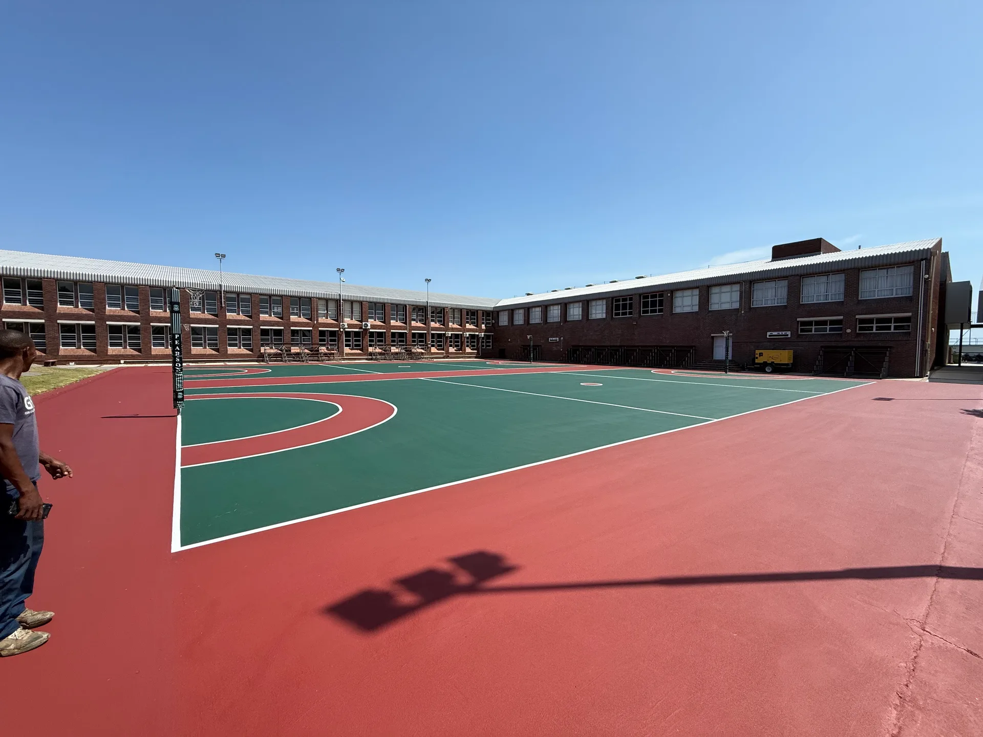 Sports court construction project